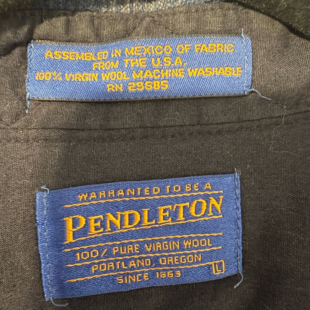 Pendleton Blue Pearl Snap Western Button Down Shi… - image 3